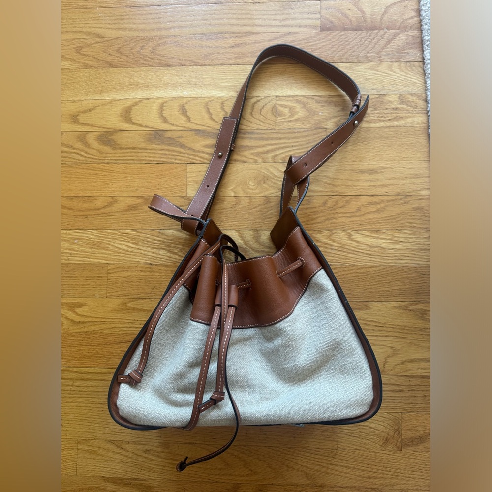 Loewe Hammock Leather Canvas Bag